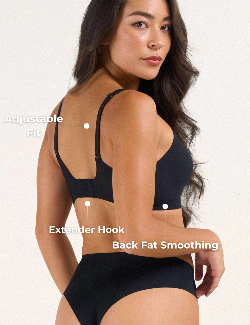 Seamless Deep V Push-Up Wireless Bra