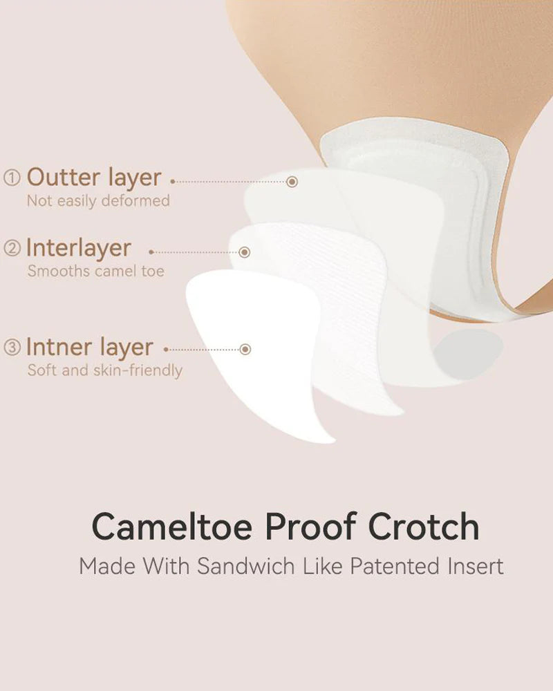 Seamless Camel Toe Cover Thong