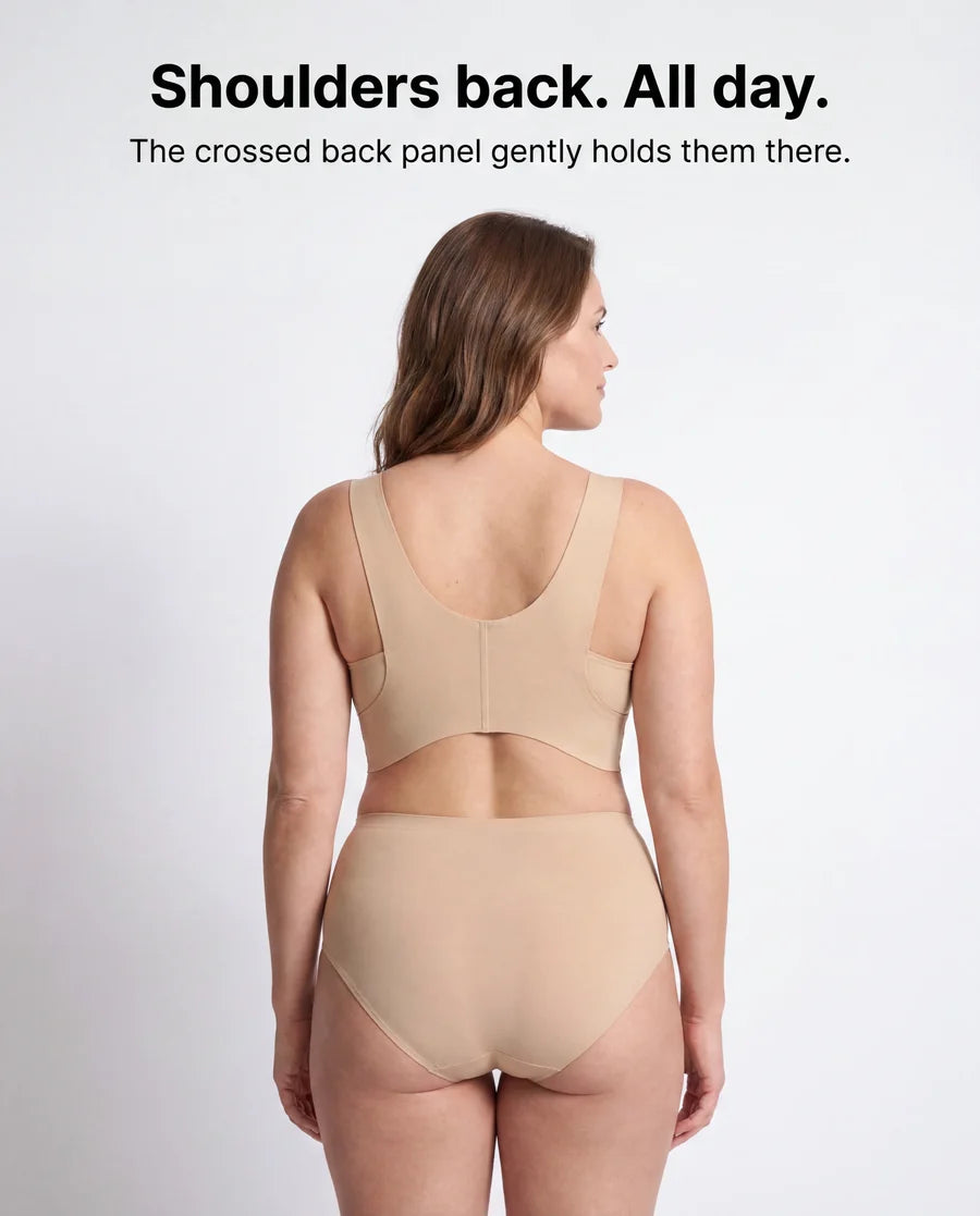 Cross-Back Posture Bra