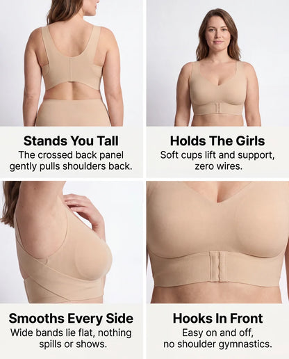 Cross-Back Posture Bra